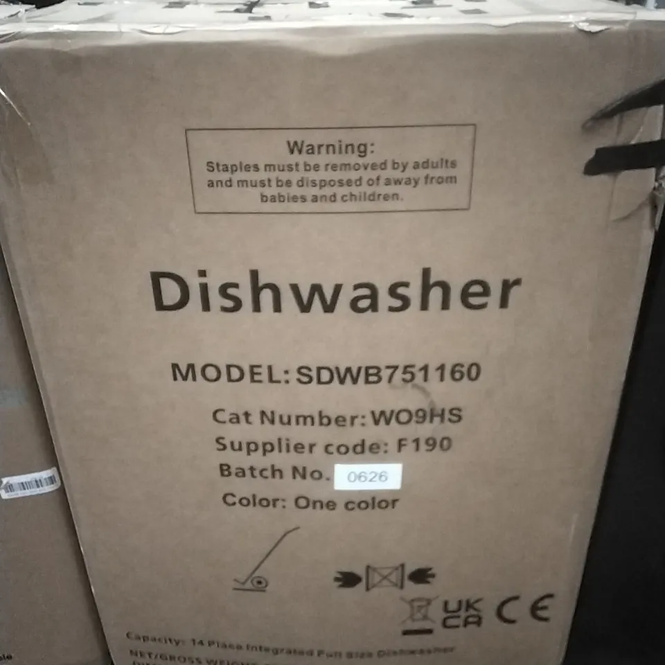 SWAN SDWB751160 14-PLACE BUILT-IN DISHWASHER
