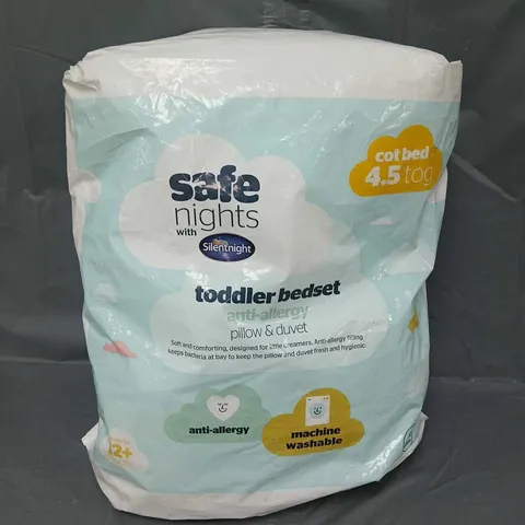 SILENTNIGHT TODDLER BEDSET ANTI-ALLERGY PILLOW & DUVET 4.5 TOG