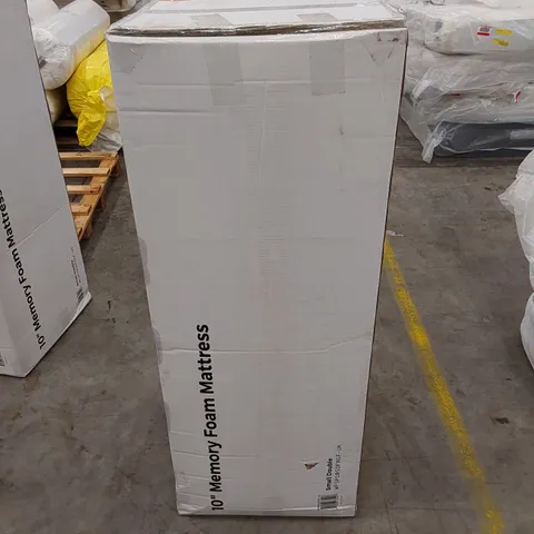 BOXED 10" MEMORY FOAM 4FT SMALL DOUBLE MATTRESS