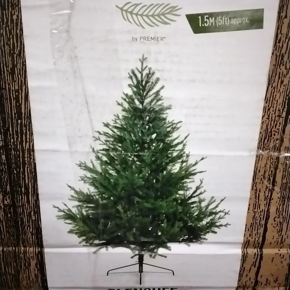 BOXED 5FT GREEN SPRUCE ARTIFICIAL CHRISTMAS TREE