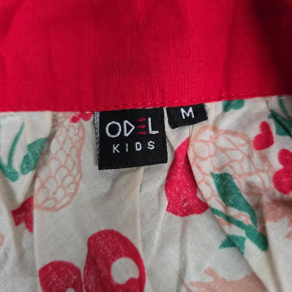 ODL KIDS CHERRY PRINT SKIRT – SIZE 