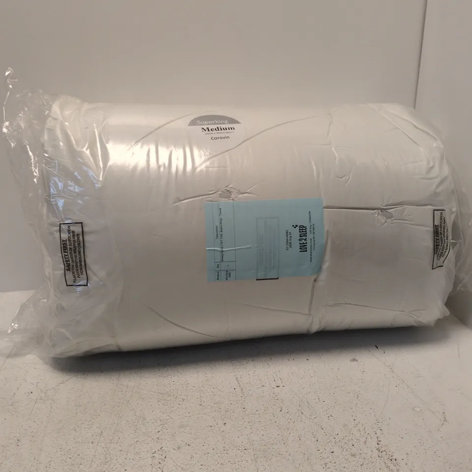 LOVE2SLEEP SUPERKING DUVET INSERT – MEDIUM, 220CM X 260CM (COROVIN)