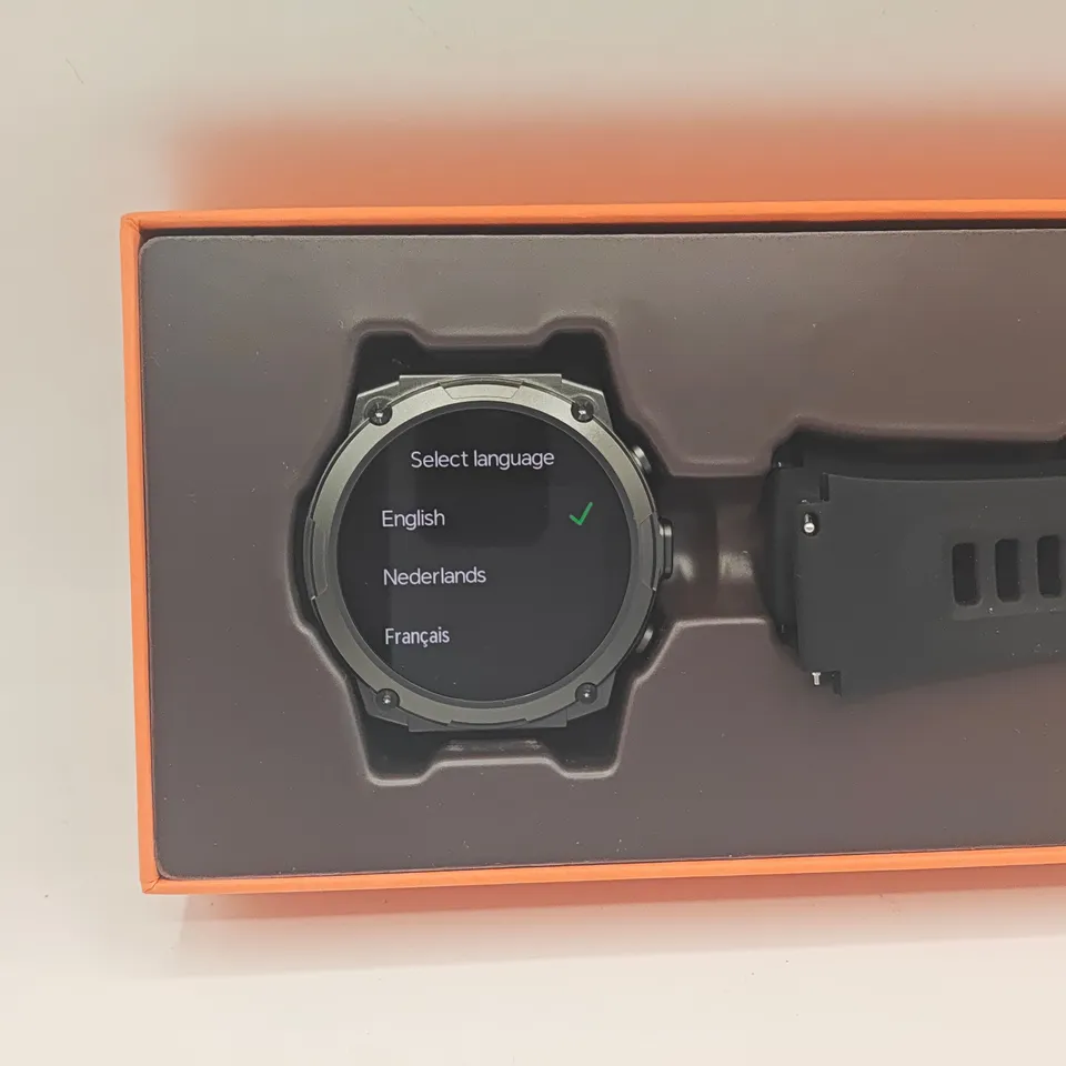 BOXED GARD PRO ULTRA 3 53MM SMART WATCH WITH BLACK RUBBER STRAP 