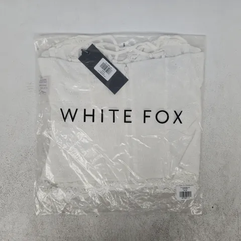 BAGGED WHITE FOX DOLCE BAMBOLINA BUSTIER IN WHITE SIZE SMALL