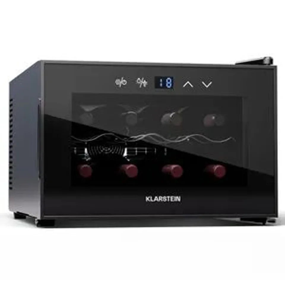 BOXED KLARSTEIN SHIRAZ 8 UNO COMPACT SERVING WINE COOLER FOR 8 BOTTLES