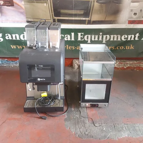 EVOCA KALEA PLUS COMMERCIAL COFFEE MACHINE WITH VITRIFRIGO MILK CHILLER