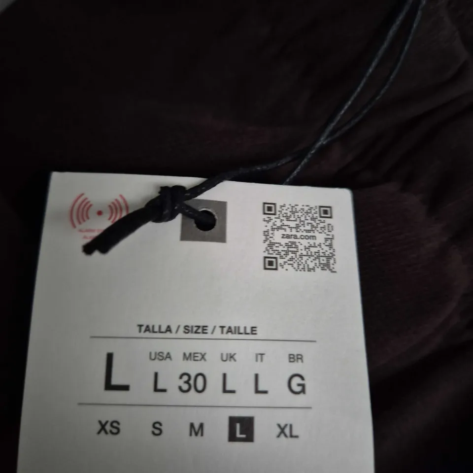 ZARA MEN’S BROWN DRAWSTRING TROUSERS – UK 30 (US L)