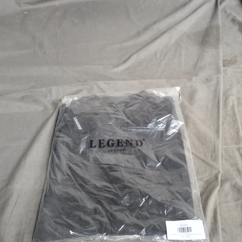 LEGEND LONDON BASICS MUSCLE FIT T-SHIRT – GREY – SIZE S