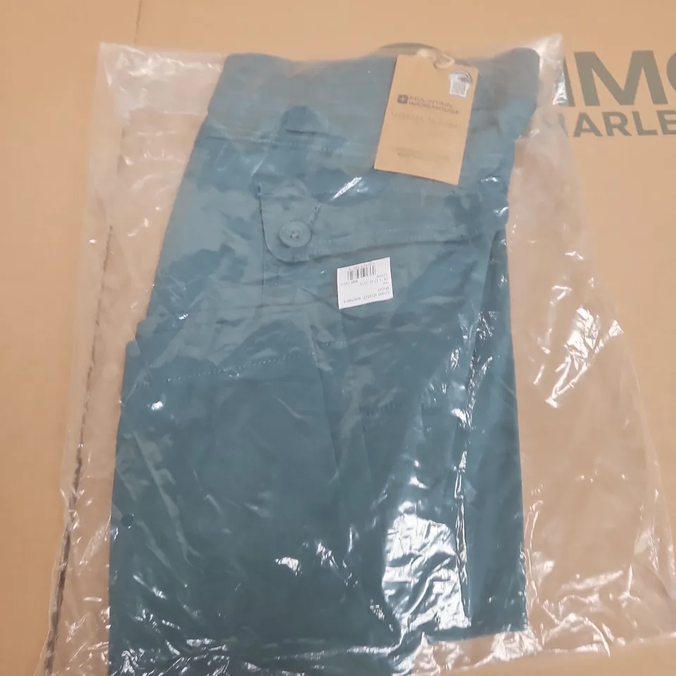 MOUNTAIN WAREHOUSE COAST STRETCH SHORTS – TEAL, UK 14 