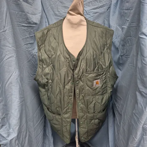 CARHARTT QUILTED VEST – OLIVE GREEN, XL
