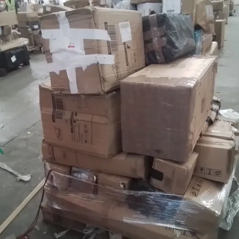 PALLET CONTAINING VARIOUS ELECTRICAL ITEMS AND HOUSEHOLD PRODUCTS TO INCLUDE;AIR CONDITIONING,TOWER FAN,BARBECUE 