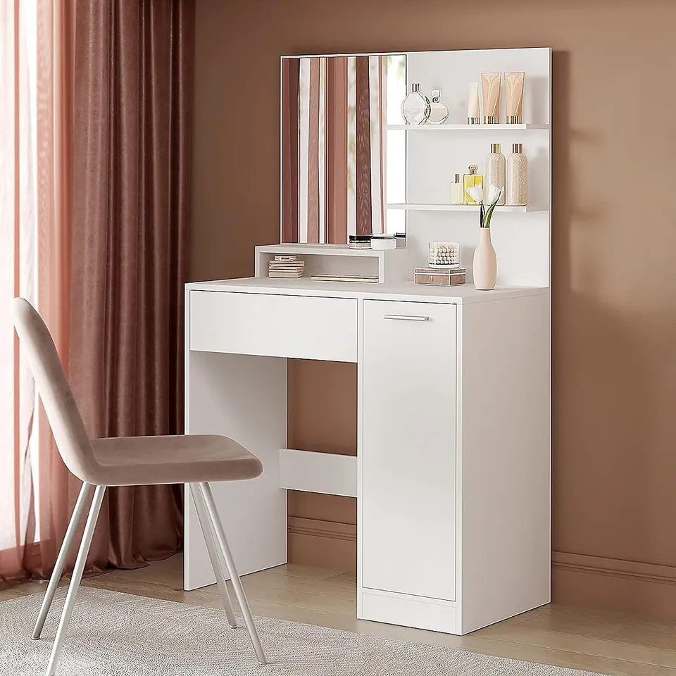 BOXED DRESSING TABLE WITH MIRROR