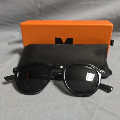 MELLER SUNGLASSES – BLACK ROUND FRAME, MODEL CH4-FOGOLI