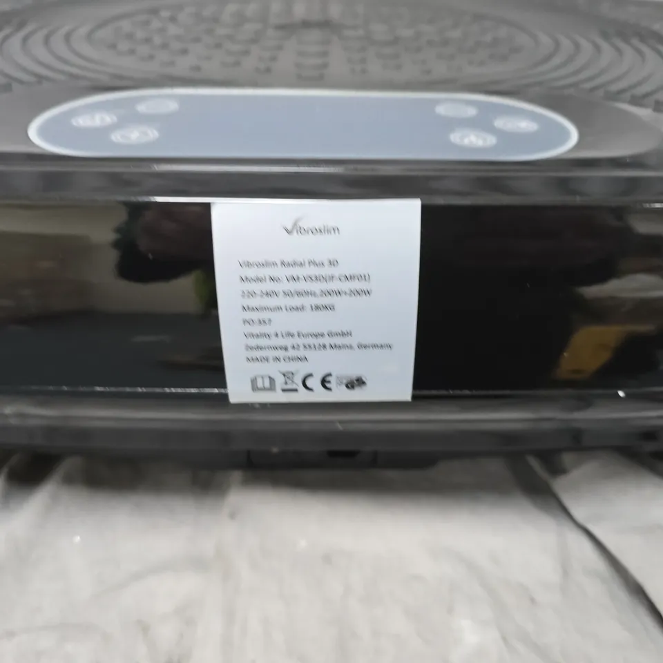 VIBROSLIM VIBRATION PLATE – BLACK EXERCISE PLATFORM