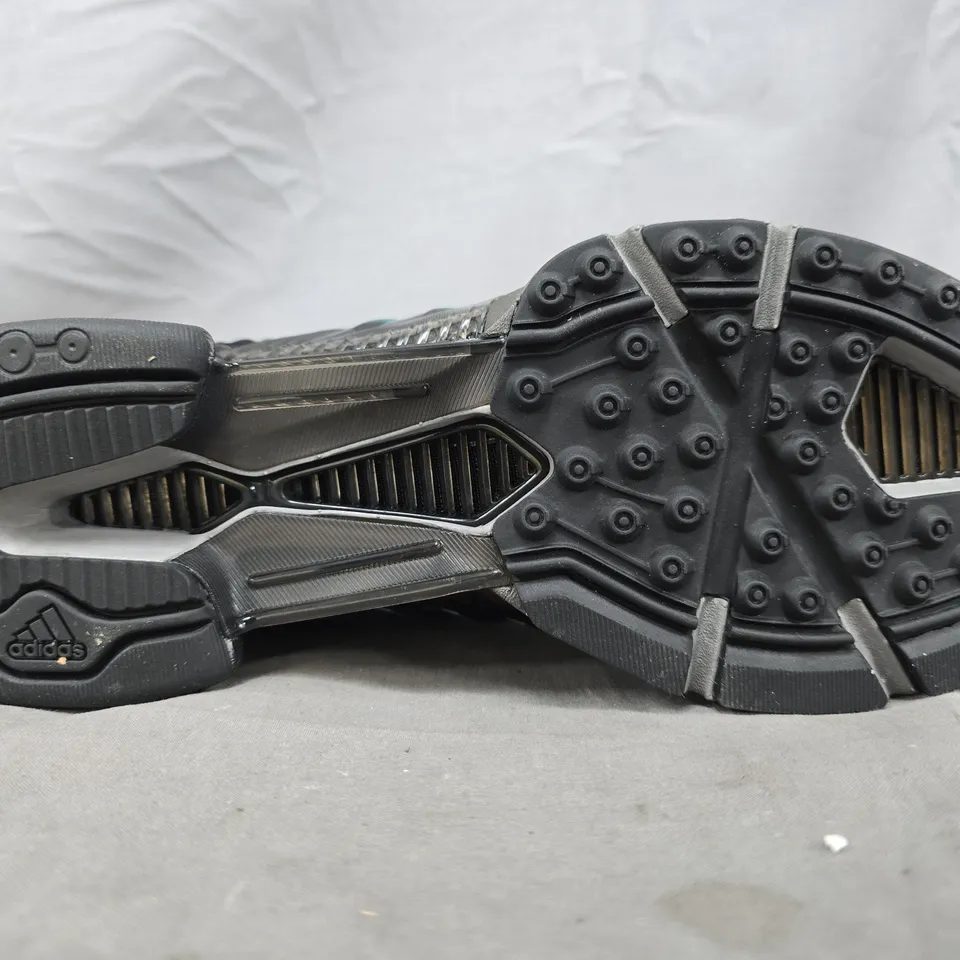 UNBOXED PAIR OF ADIDAS CLIMACOOL 1 TRAINERS IN BLACK/BLUE SIZE UK 8