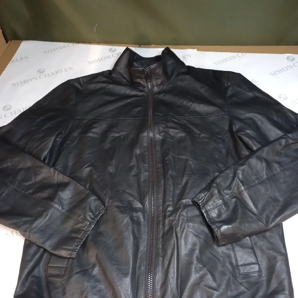 EMPORIO ARMANI LEATHER JACKET SIZE UNSPECIFIED