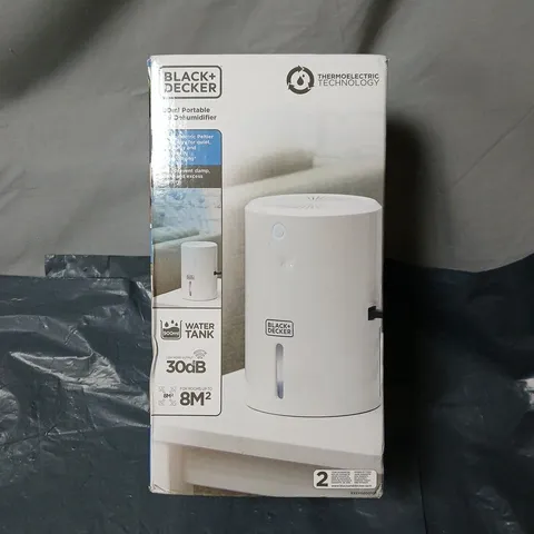 BLACK+DECKER PORTABLE HUMIDIFIER WITH 900ML WATER TANK – BOXED
