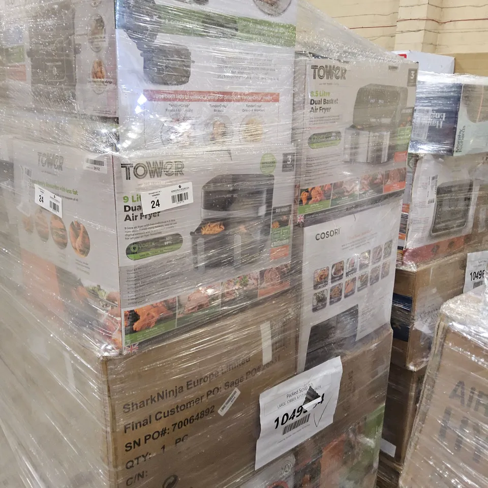 PALLET OF APPROXIMATELY 45 UNPROCESSED RAW RETURN HOUSEHOLD AND ELECTRICAL GOODS TO INCLUDE;