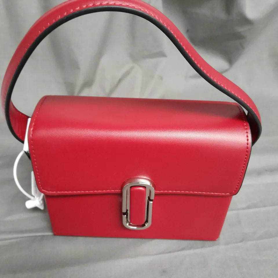 MARC JACOBS SUEDE LEATHER BAG IN RED 