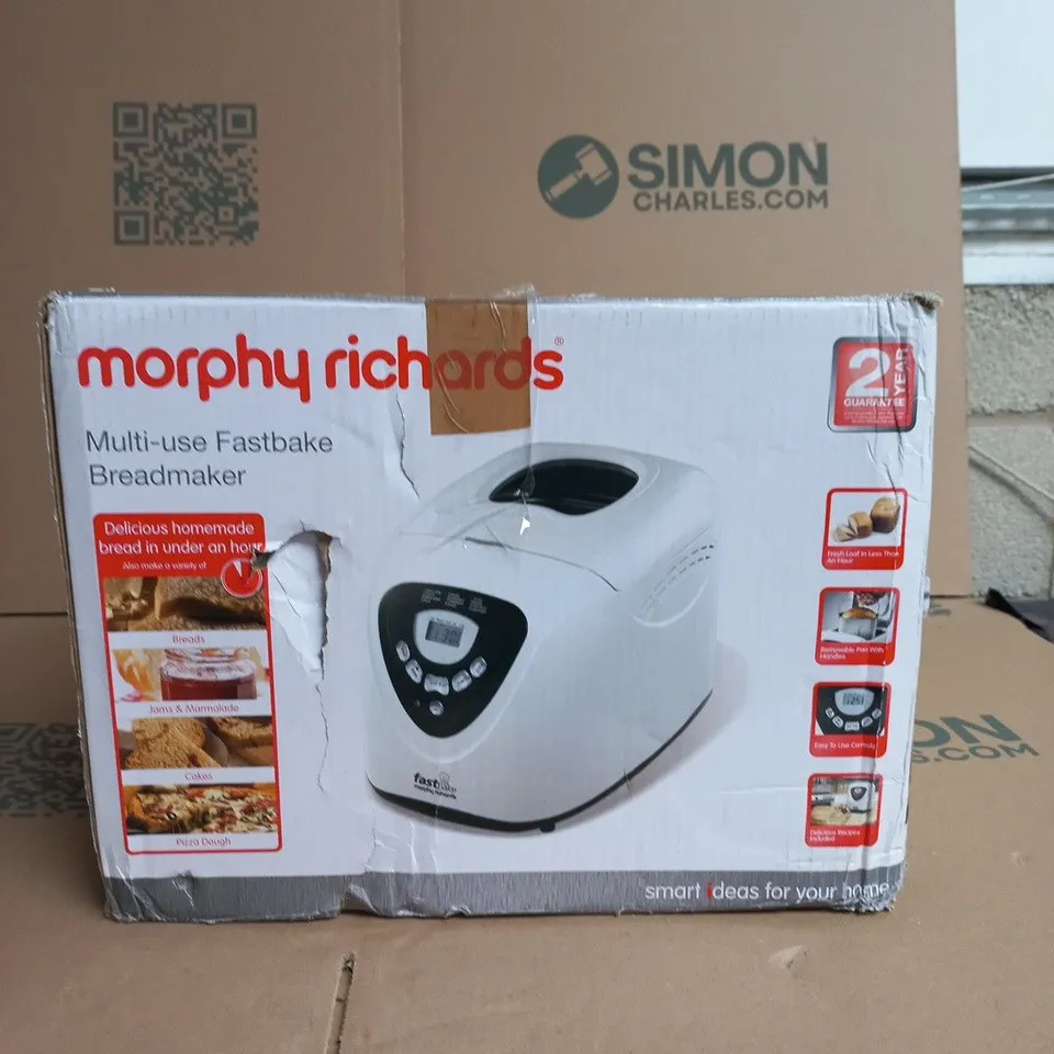 MORPHY RICHARDS MULTI-USE FASTBAKE BREADMAKER – BOXED