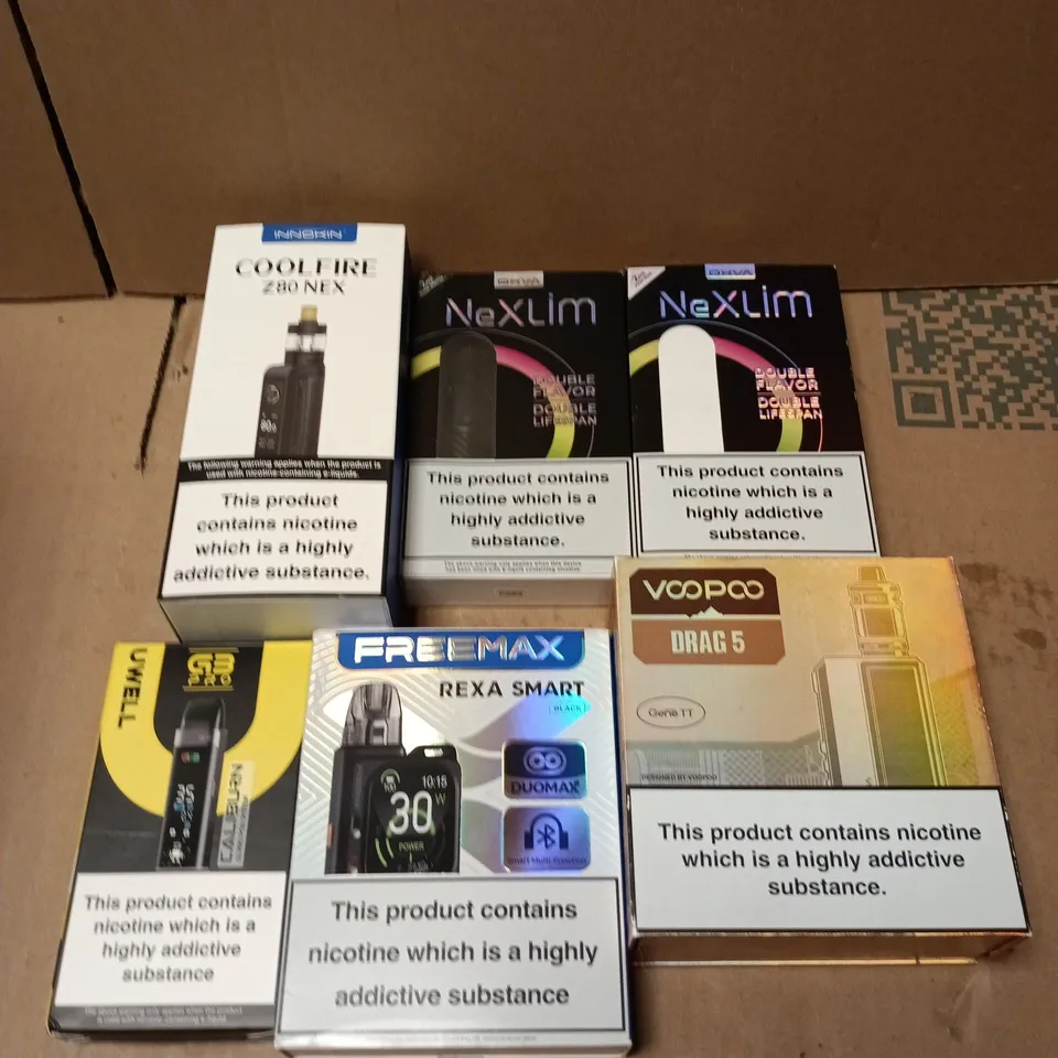 APPROXIMATELY 15 ASSORTED E-CIGARETTE PRODUCTS TO INCLUDE - INNOKIN, VOOPOO, FREEMAX ETC 