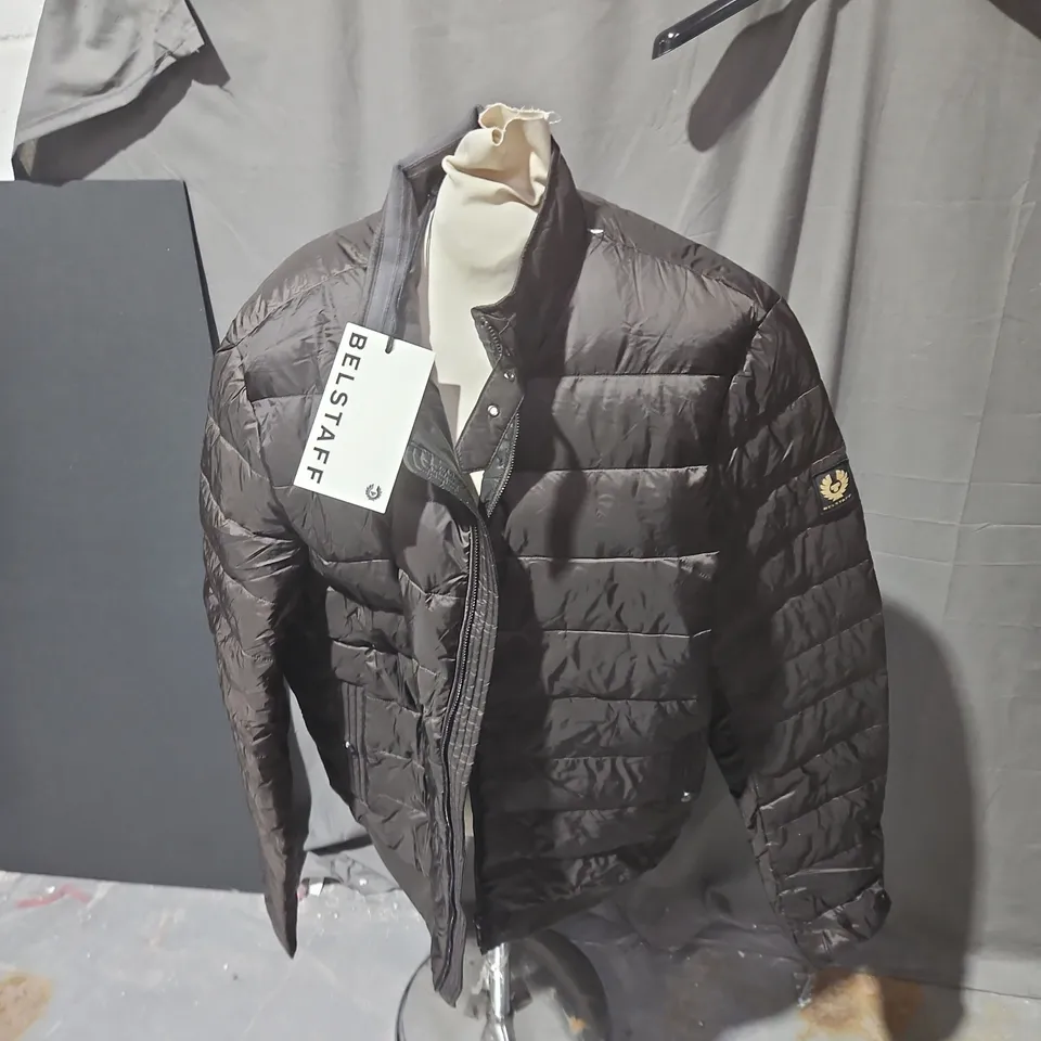 BELSTAFF BURNT OAK QUILTED JACKET – MEN'S, SIZE M