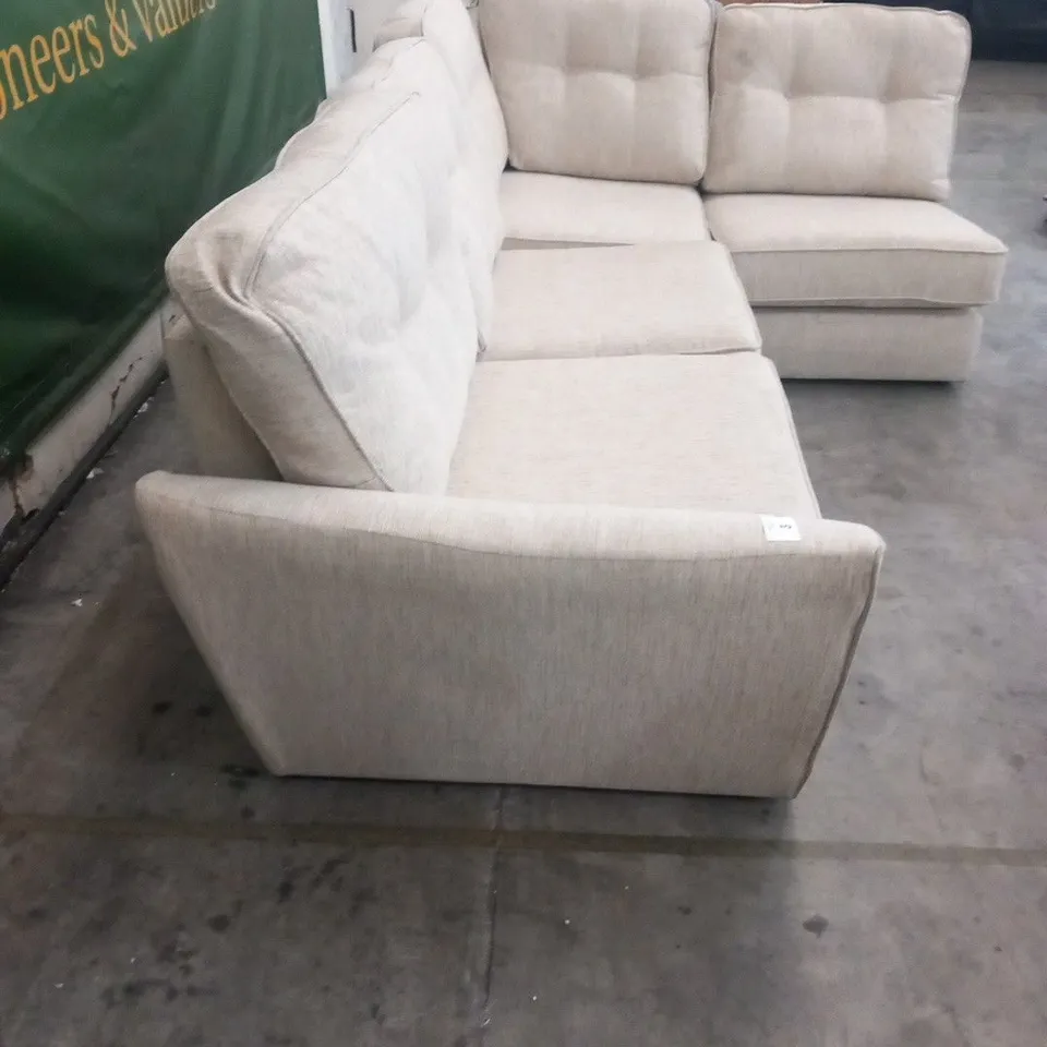 DESIGNER ASHLEY BEIGE CORNER SOFA 