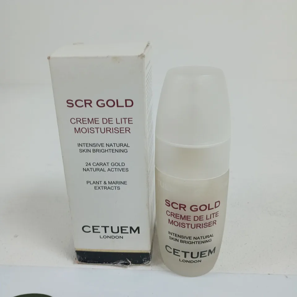 CETUEM LONDON SCR GOLD CREME DE LITE MOISTURISER 50ML