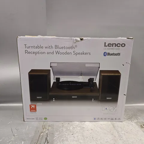 BOXED LENCO LS-100WD V2 BELT DRIVE TURNTABLE