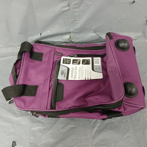 BORDLITE UNDERSEAT TROLLEY BAG 40 X 25 X 20CM - PURPLE