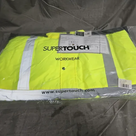 SUPERTOUCH HIVIS 2 TONE PARKA IN YELLOW/NAVY SIZE 3XL