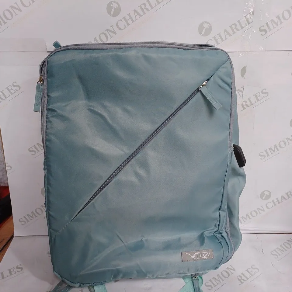 LUGG LARGE CAPACITY BACKPACK IN SEA GREEN - 40CM X 30CM X 20CM 