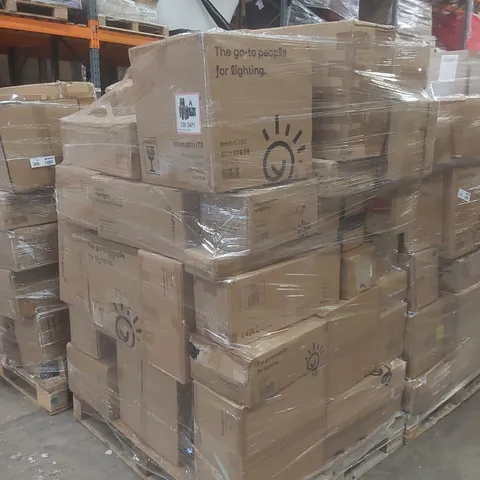 PALLET CONTAINING A VERY LARGE QUANTITY OF ASSORTED DESIGNER LIGHTING PRODUCTS