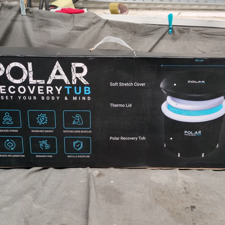 POLAR RECOVERY TUB – SOFT STRETCH COVER WITH THERMO LID, BOXED (85 CM X 70 CM)