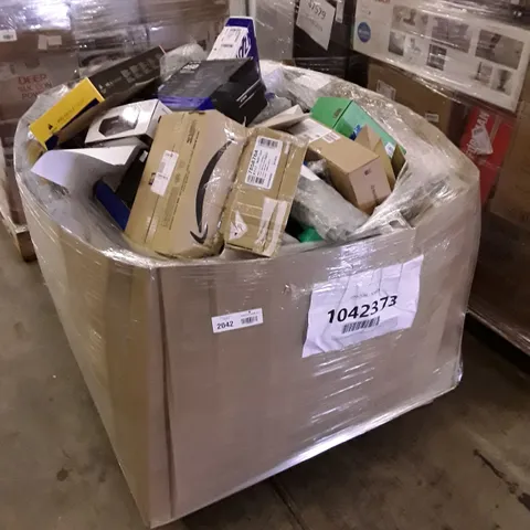 PALLET OF APPROXIMATELY 349 ASSORTED UNTESTED RAW RETURN COMPUTER, TECH AND ELECTRICAL PRODUCTS TO INCLUDE;