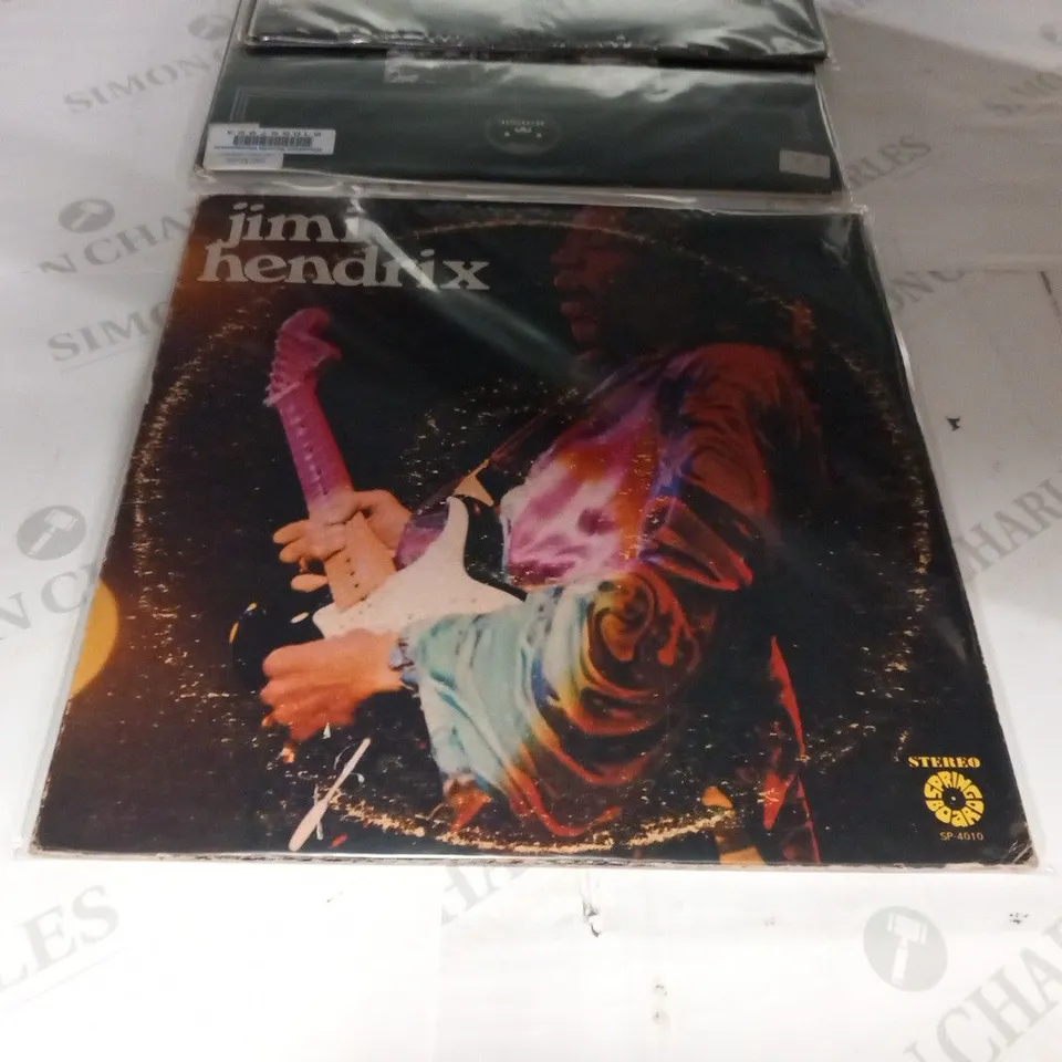 6 X VINYL LPS TO INCLUDE. DAVID BOWIE, JIMI HENDRIX, LAZARUS, DR HOOK, THE WHO AND CHEETAH.
