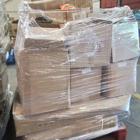 PALLET OF ASSORTED HOUSEHOLD GOODS AND PRODUCTS TO INCLUDE;LIGHT UP YOYO,TOWELS,ORNAMENTS HOOKS,TABLET BOXES