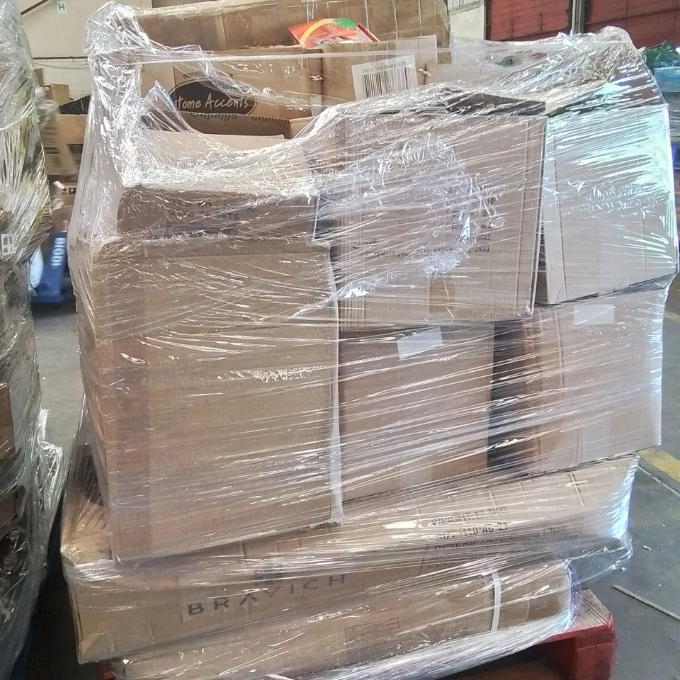 PALLET OF ASSORTED HOUSEHOLD GOODS AND PRODUCTS TO INCLUDE;LIGHT UP YOYO,TOWELS,ORNAMENTS HOOKS,TABLET BOXES