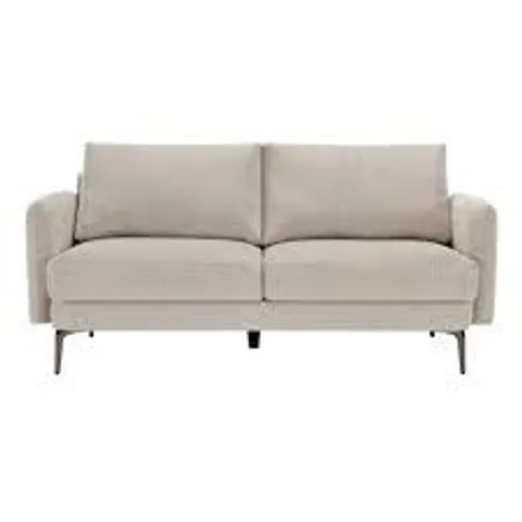 BOXED SOFIA 3 SEATER FABRIC SOFA IN BEIGE (1 BOX)
