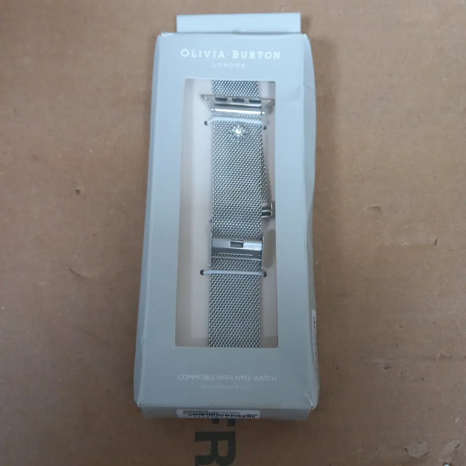 OLIVIA BURTON MESH APPLE STRAP WITH SILVER CLASP 