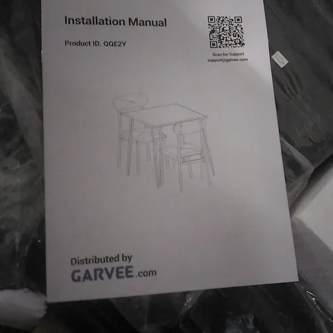BOXED GARVEE DINING TABLE SET FOR 2