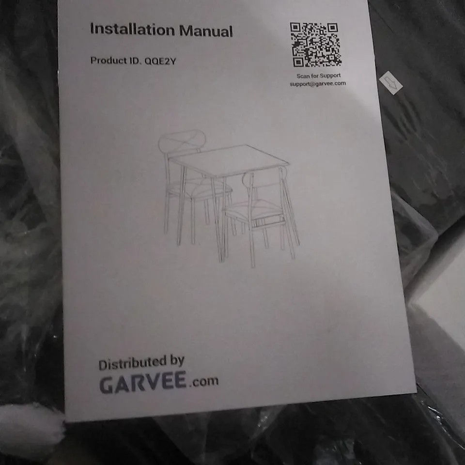 BOXED GARVEE DINING TABLE SET FOR 2