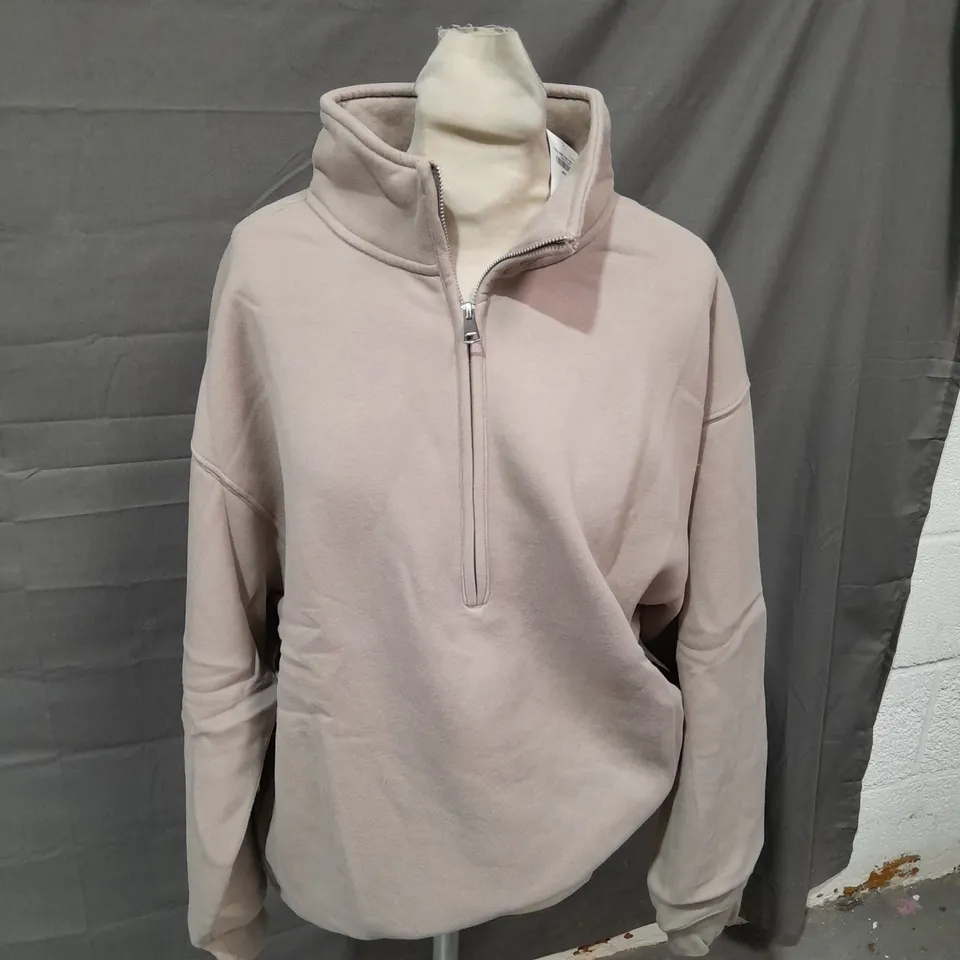 ABERCROMBIE & FITCH FLEECE QUARTER ZIP - MEDIUM