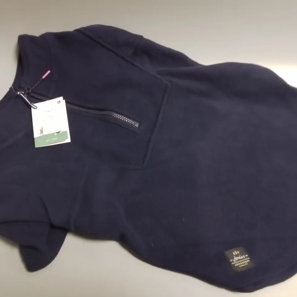 JOULES CHEAT THE CHILLDOG FLEECE IN NAVY - L
