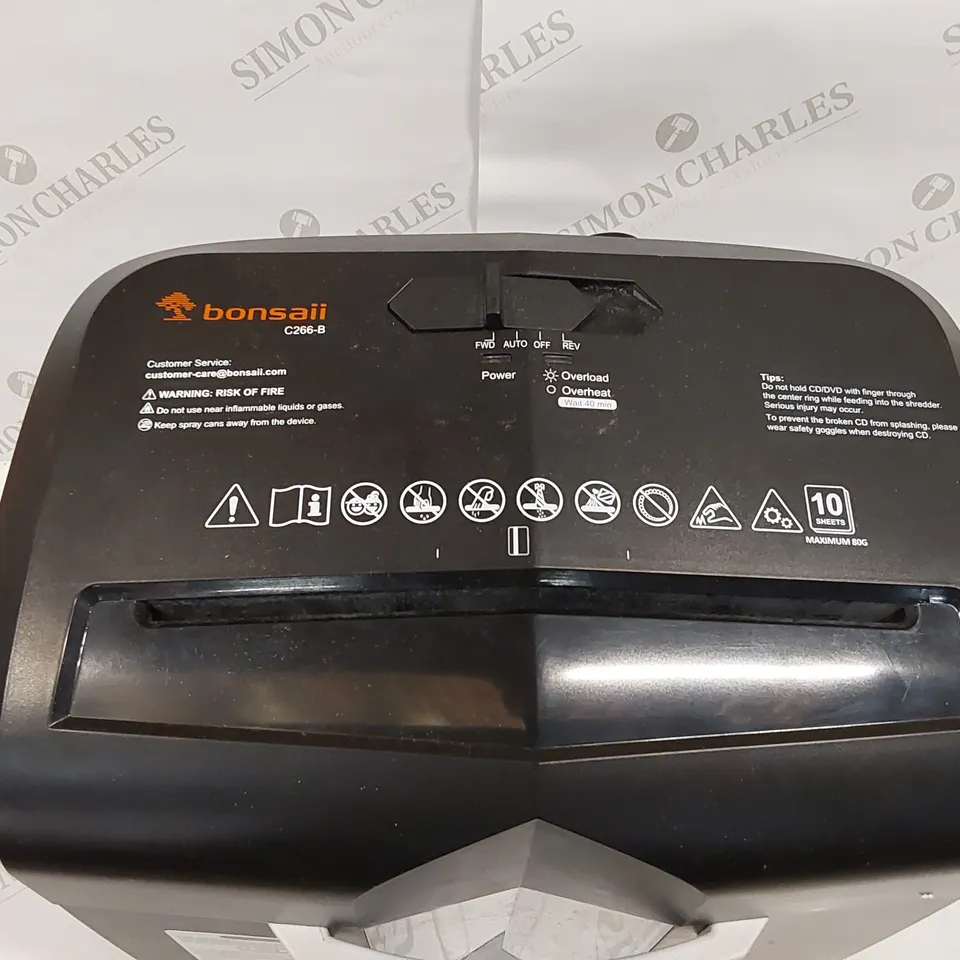 BOXED BONSAI 10 SHEET MICRO-CUT PAPER SHREDDER (1 BOX)