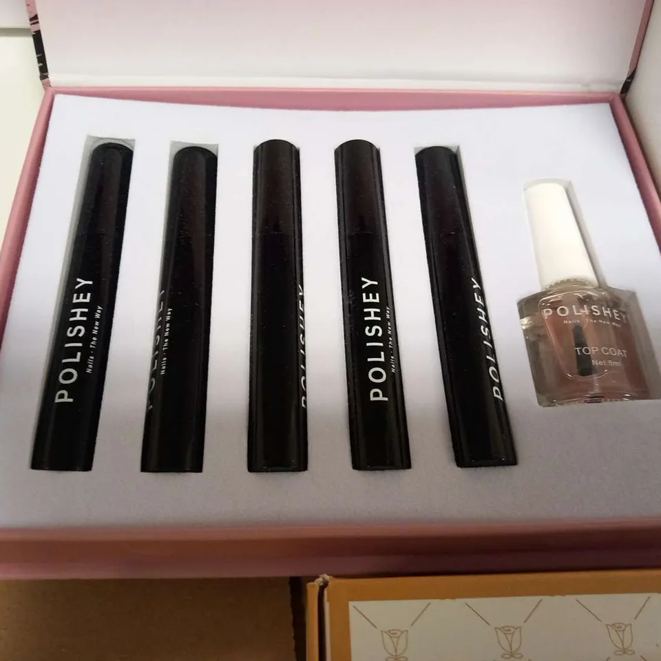 TWO BOXED POLISHEY NAIL KITS 