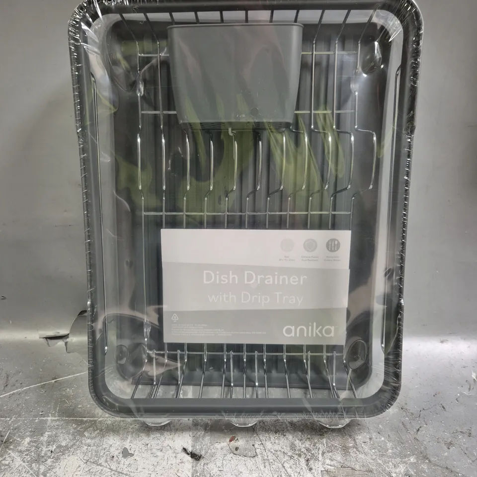 ANIKA DISH DRAINER WITH DRIP TRAY 