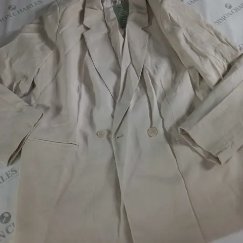 H&M BEIGE BLAZER - EUR L