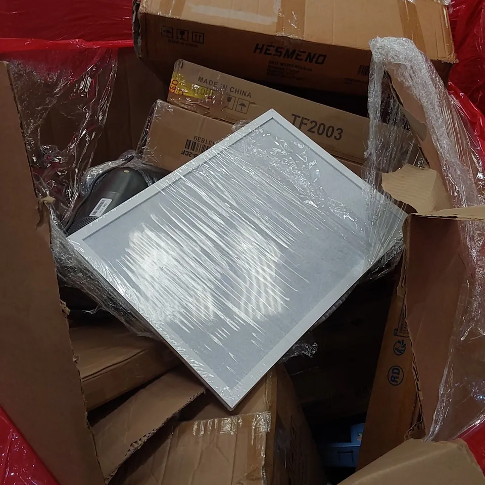 PALLET OF ASSORTED HOUSEHOLD ITEMS AND CONSUMER PRODUCTS. INCLUDES; LEGO, BOXED FURNITURE ETC 