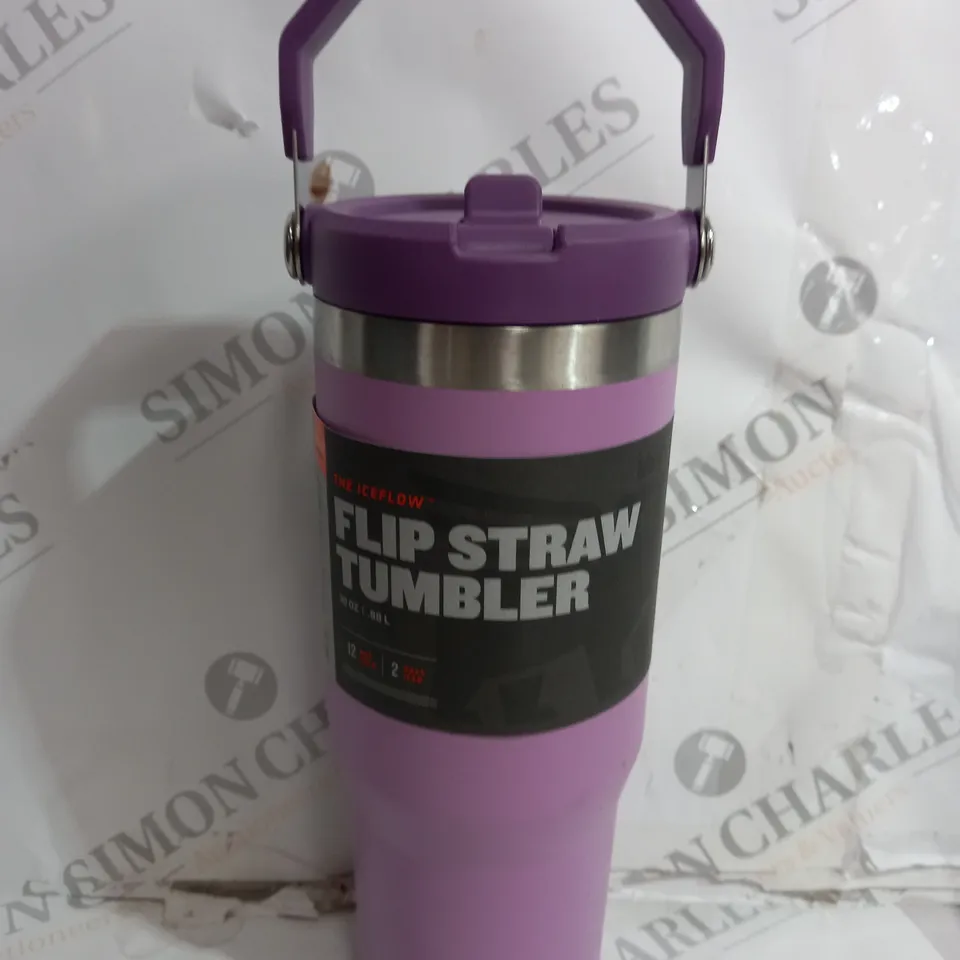 STANLEY THE ICEFLOW FLIP STRAW TUMBLER IN PURPLE 
